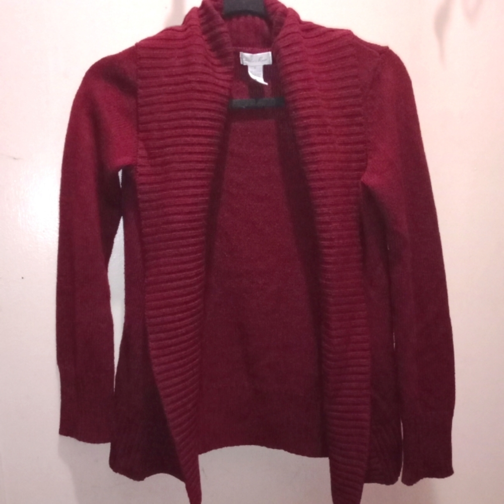 Maroon cardigan from Charlotte Russe